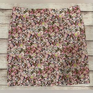 Ann Taylor Cotton Skirt Women casual  Size 4 floral print